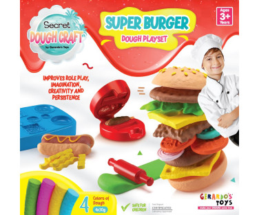 Gerardo's Toys voolimiskomplekt Hamburger Dough Craf 6 osa