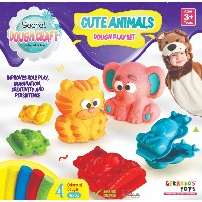 Gerardo's Toys voolimiskomplekt Armsad loomad Dough Craft