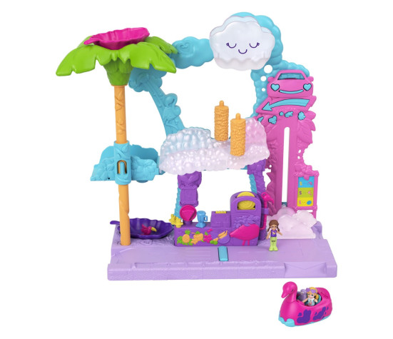 Polly Pocket® flamingoauto pesula