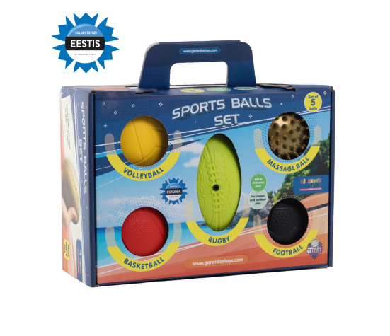 Gerardo's Toys spordipallide komplekt 5 tk