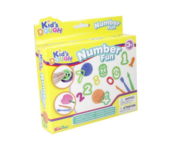 Kid's Dough voolimiskomplekt Numbrid, 3 x 20 g