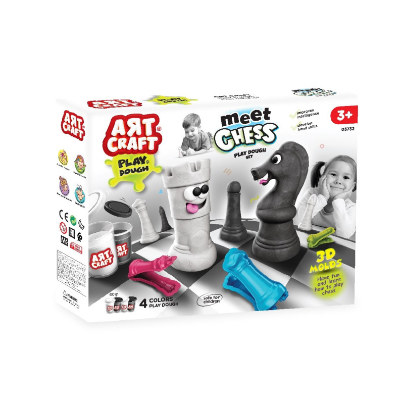 Art Craft Play Dough malelaud koos vormidega