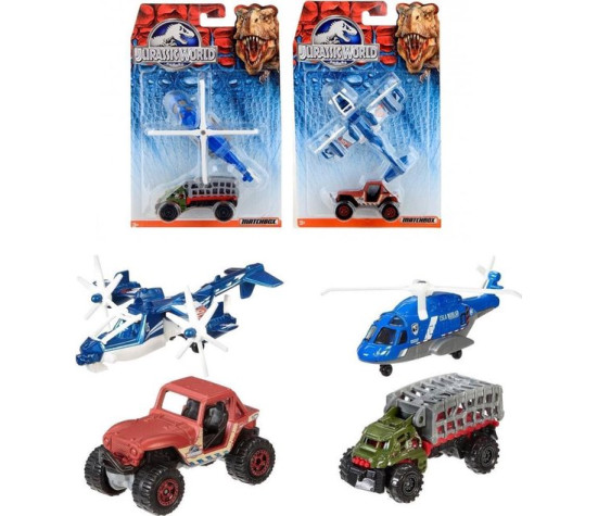 Matchbox Jurassic World sõidukid 2 tk