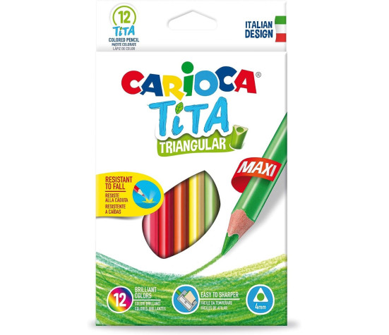 CARIOCA Värvipliiatsid 12 tk maxi