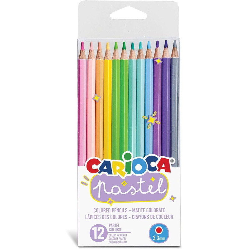 CARIOCA Värvipliiatsid 12 tk pastel