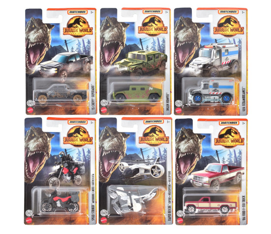 Matchbox Jurassic World autod