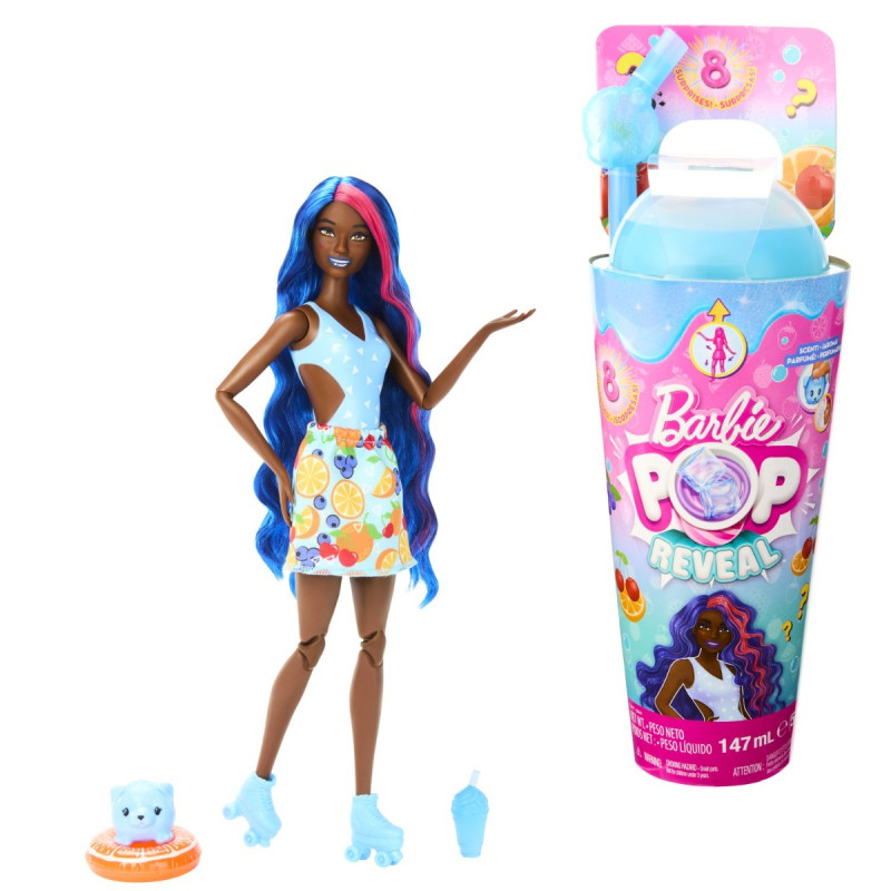 Barbie®️ Pop Reveal joogitopsis üllatusnukk - punch