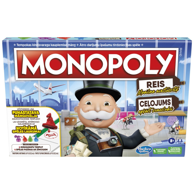 MONOPOLY lauamäng Monopoly Reis: Maailma avastusretk EE/LV