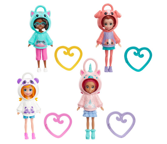 Polly Pocket® kapuutsiga nukud