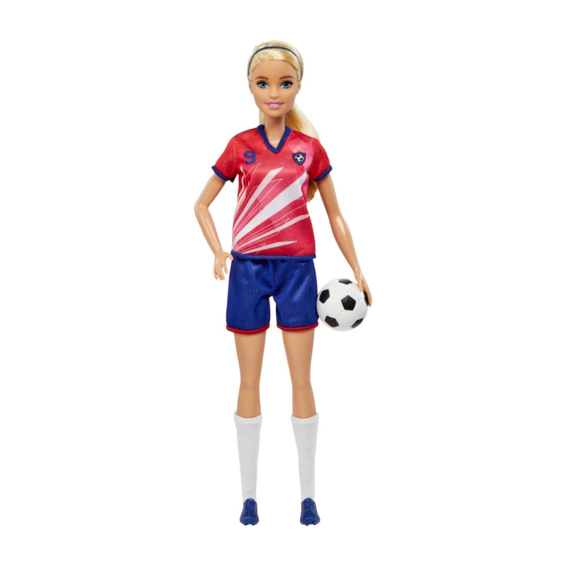 Barbie® jalgpallinukk, blond