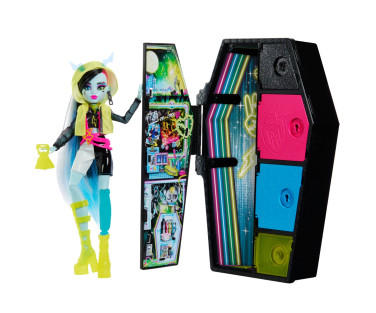 Monster High kirstukujuline üllatuskapp, neoonseeria Frankie