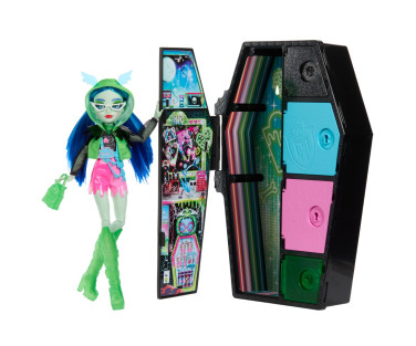 Monster High kirstukujuline üllatuskapp, neoonseeria Ghoulia