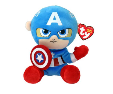 TY pehme nukk Captain America 15 cm