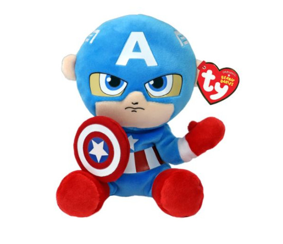 TY pehme nukk Captain America 15 cm