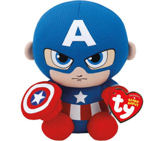 TY pehme mänguasi CAPTAIN AMERICA 15 cm