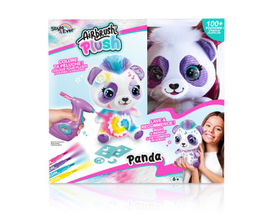 AIRBRUSH PLUSH pehme mänguasi õhupintsliga Panda, 25 cm