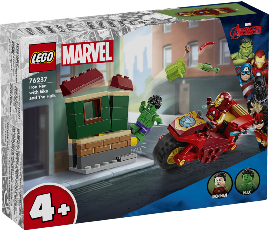 LEGO Super Heroes Iron Man with Bike and The Hulk