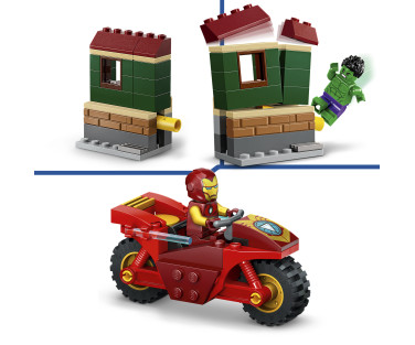 LEGO Super Heroes Iron Man koos ratta ja The Hulkiga