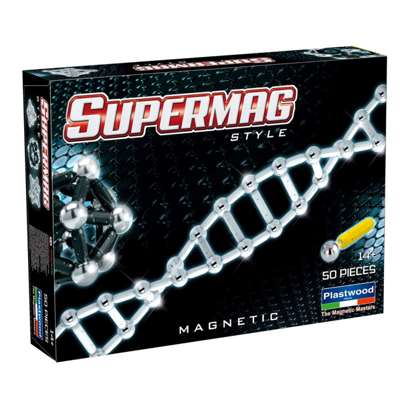 Supermag magnetilised ehituspulgad Style, 24 osa