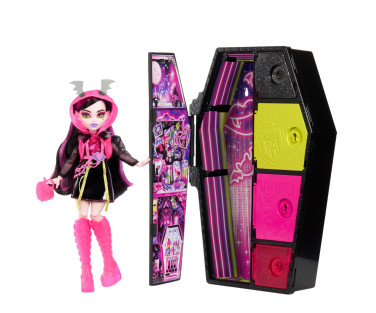 Monster High kirstukujuline üllatuskapp, neoonseeria Draculaura