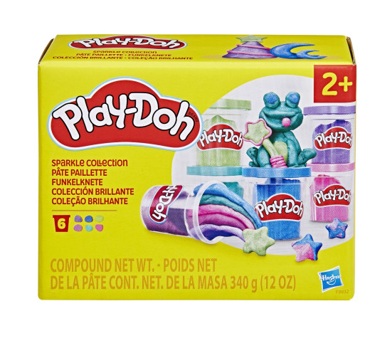 PLAY-DOH voolimismass Sparkle kollektsioon, 6 purki