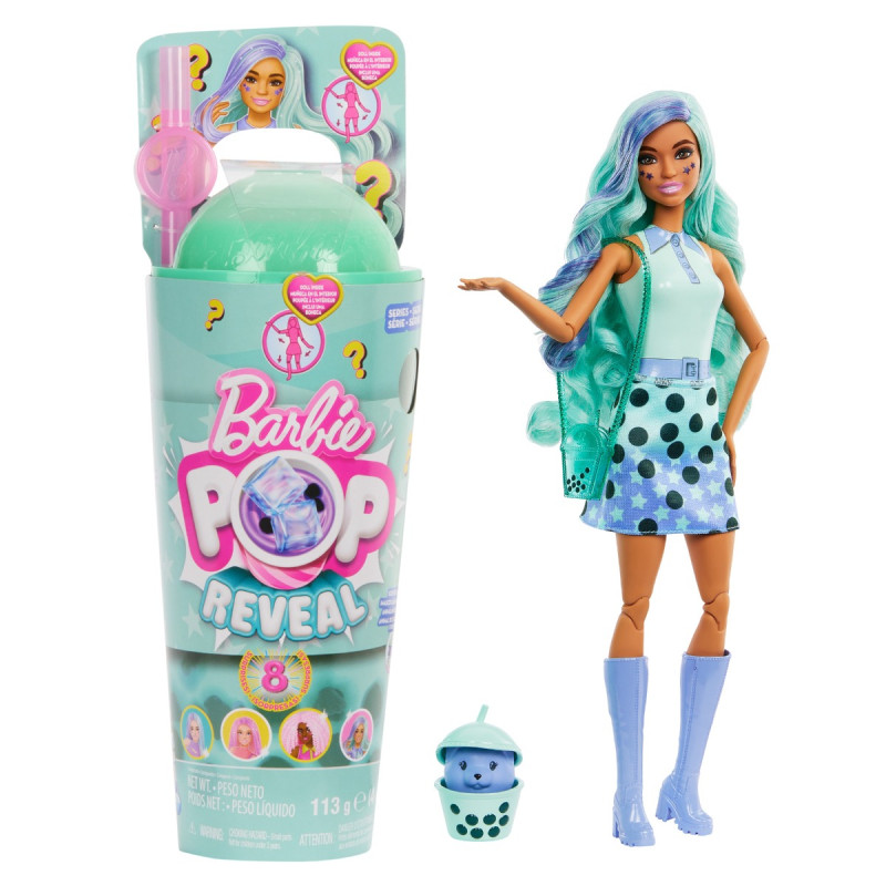 Barbie®️ Pop! Reveal Bobba tee üllatusnukk - Green Tea