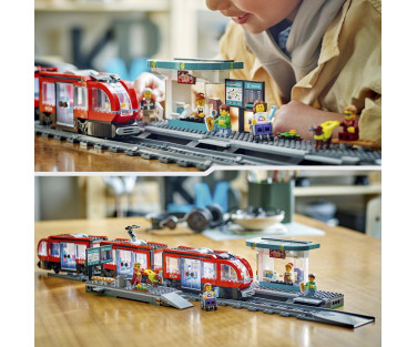 LEGO City Downtown Streetcar and Station