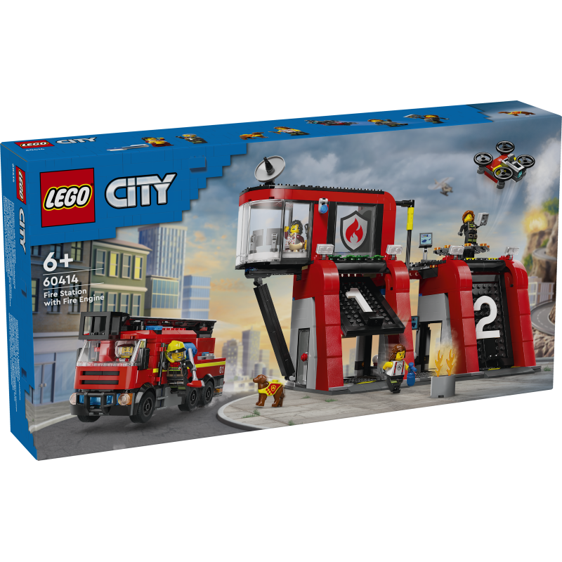 LEGO City Tuletõrjedepoo koos tuletõrjeautoga