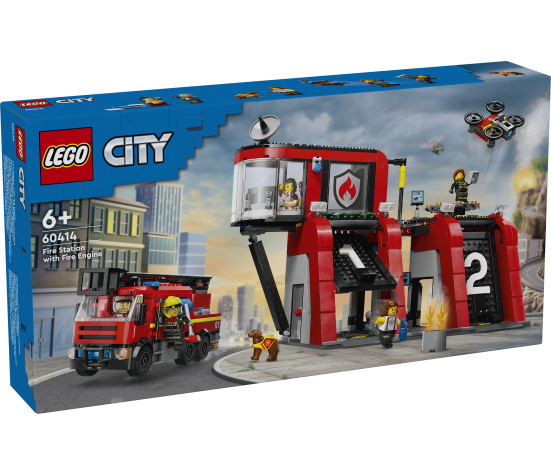 LEGO City Tuletõrjedepoo koos tuletõrjeautoga