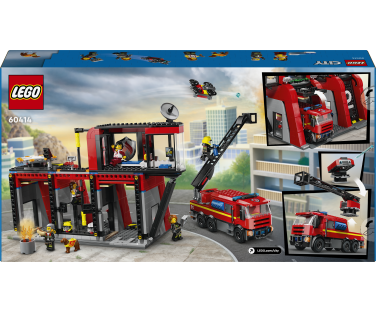 LEGO City Tuletõrjedepoo koos tuletõrjeautoga