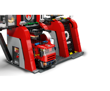 LEGO City Tuletõrjedepoo koos tuletõrjeautoga