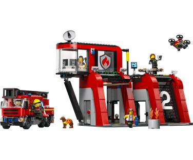 LEGO City Fire Station with Fire Engine