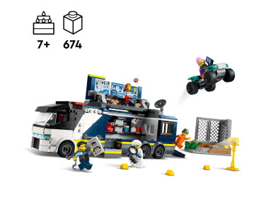 LEGO City Politsei mobiilne kuriteolabori veok