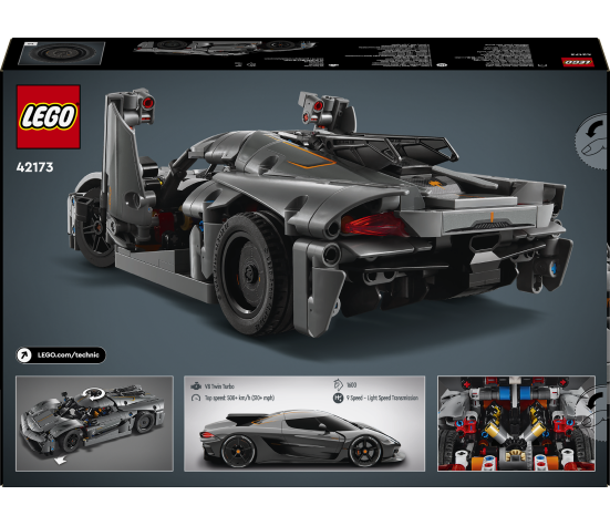 LEGO Technic Koenigsegg Jesko Absolut Grey Hypercar