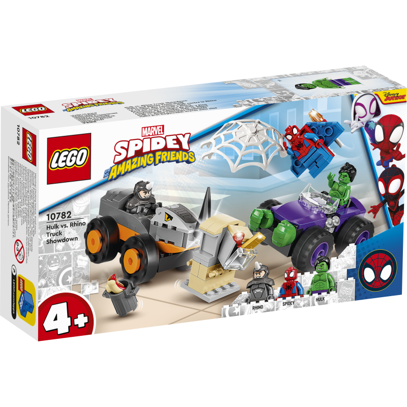 LEGO Spidey Hulki ja Rhino veokite vastasseis