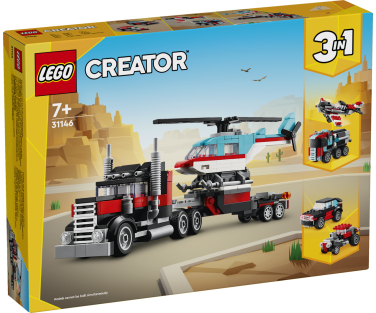 LEGO Creator Flatbed Truck with Helicopter