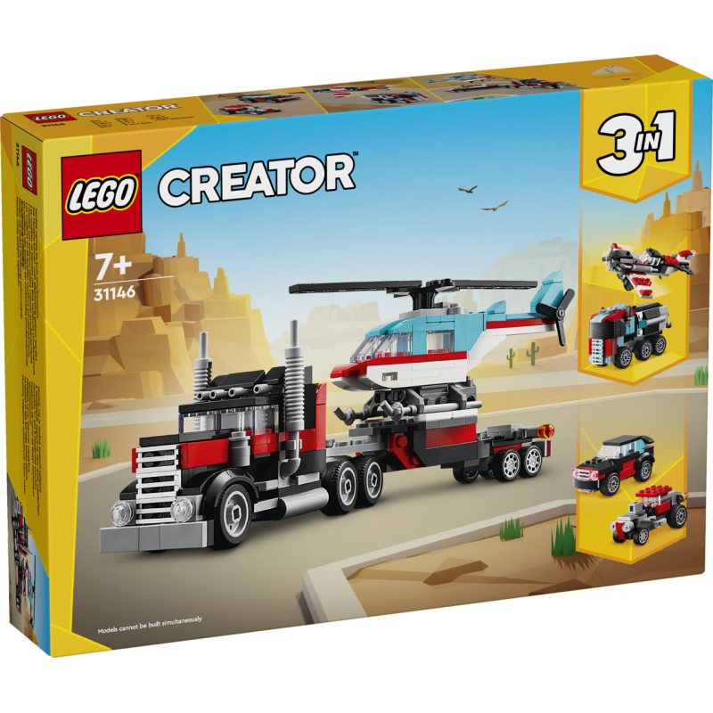 LEGO Creator Flatbed Truck with Helicopter