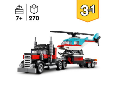 LEGO Creator Flatbed Truck with Helicopter