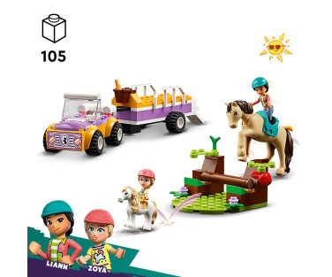 LEGO Friends Hobuse ja poni haagis