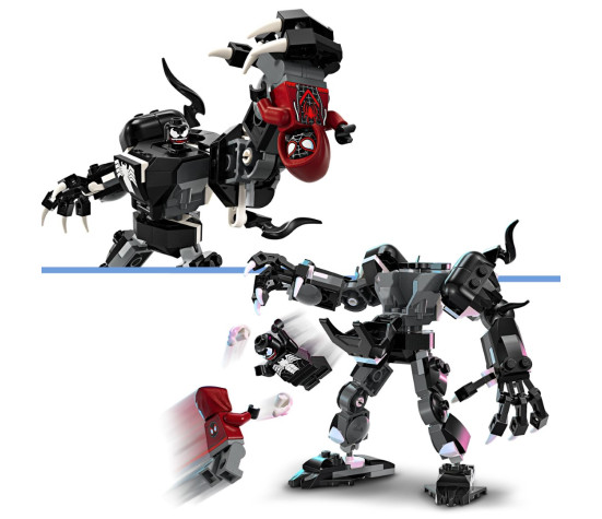 LEGO Super Heroes Venom Mech Armor vs. Miles Morales