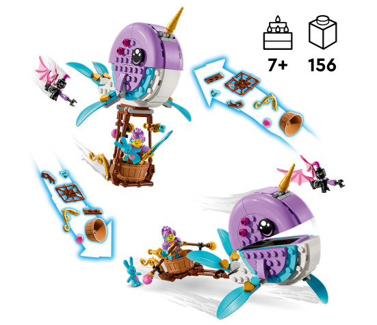 LEGO DREAMZZZ Izzie's Narwhal Hot-Air Balloon