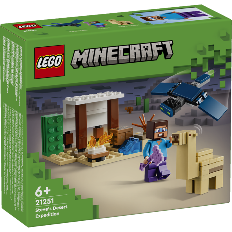 LEGO Minecraft Steve’i kõrbeekspeditsioon