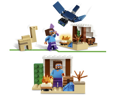 LEGO Minecraft Steve’i kõrbeekspeditsioon