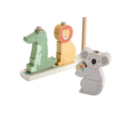 Fisher-Price puidust virnastatavad loomad