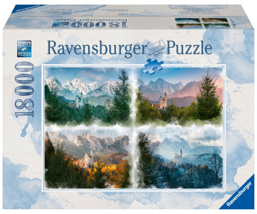 Ravensburger pusle 18000 tk Loss läbi aastaaegade