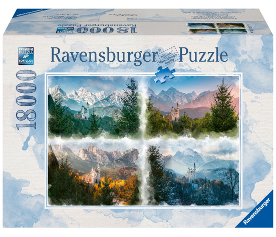 Ravensburger pusle 18000 tk Loss läbi aastaaegade