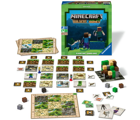 Ravensburger board game Minecraft Builders & Biomes