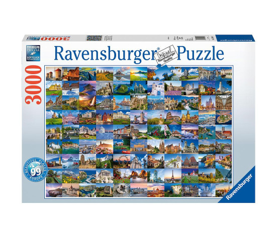 Ravensburger Puzzle 3000 pc 99 Beautiful Places in Europe