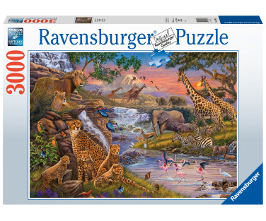 Ravensburger pusle 3000 tk Loomade kuningas