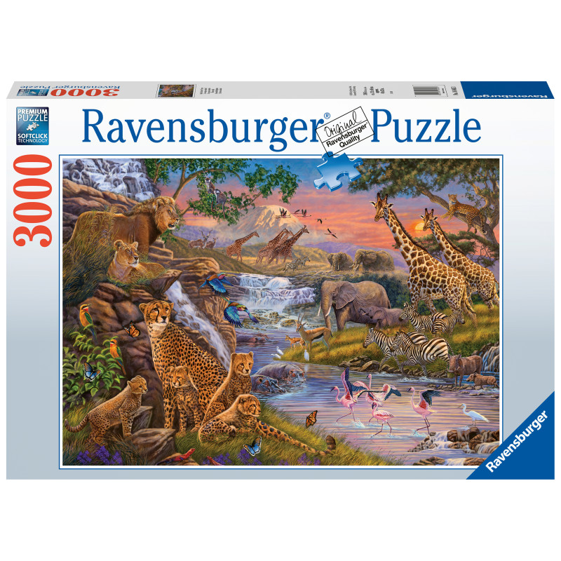 Ravensburger pusle 3000 tk Loomade kuningas